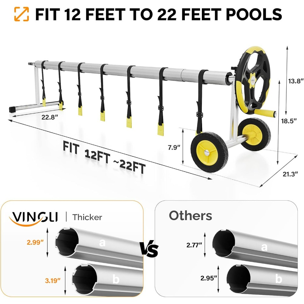 VINGLI 21FT Upgrade Aluminum S - Reel Cover review and price