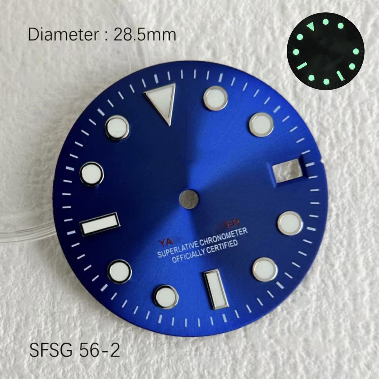 Hot SUB 28.5mm NH35 Green Glow - Reel Case review and price