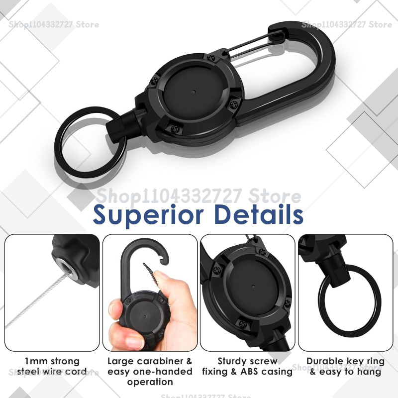 1/2/4pcs Extendable Retractabl - Reel Bag review and price